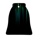 Lines Light Shadow Vertical Aurora Ornament (Bell) Front