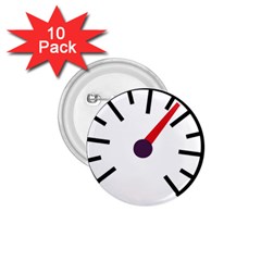 Maker Measurer Hours Time Speedometer 1.75  Buttons (10 pack)