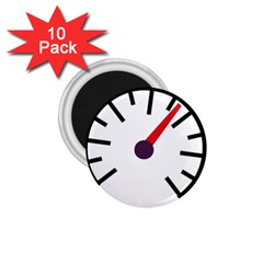 Maker Measurer Hours Time Speedometer 1.75  Magnets (10 pack) 