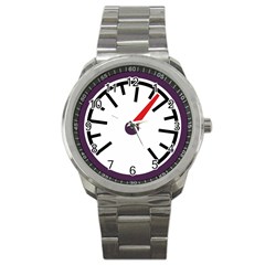 Maker Measurer Hours Time Speedometer Sport Metal Watch by Mariart