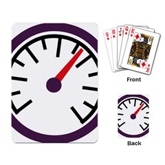 Maker Measurer Hours Time Speedometer Playing Card