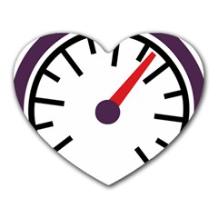 Maker Measurer Hours Time Speedometer Heart Mousepads