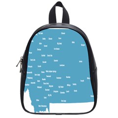 Peta Anggota City Blue Eropa School Bags (small)  by Mariart