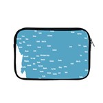 Peta Anggota City Blue Eropa Apple MacBook Pro 15  Zipper Case Front