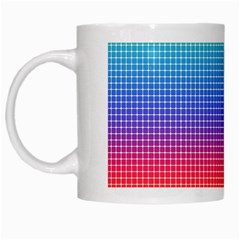 Plaid Rainbow Retina Green Purple Red Yellow White Mugs