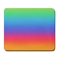 Plaid Rainbow Retina Green Purple Red Yellow Large Mousepads