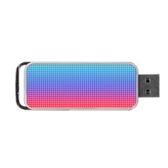 Plaid Rainbow Retina Green Purple Red Yellow Portable Usb Flash (two Sides)