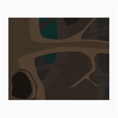 Tree Jungle Brown Green Small Glasses Cloth