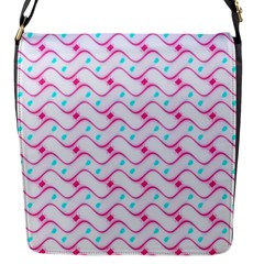 Squiggle Red Blue Milk Glass Waves Chevron Wave Pink Flap Messenger Bag (s) by Mariart