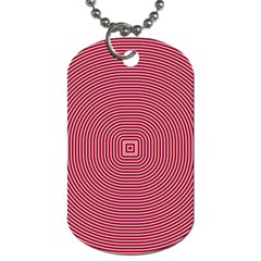 Stop Already Hipnotic Red Circle Dog Tag (one Side)