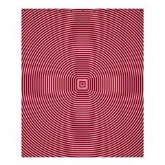 Stop Already Hipnotic Red Circle Shower Curtain 60  X 72  (medium) 