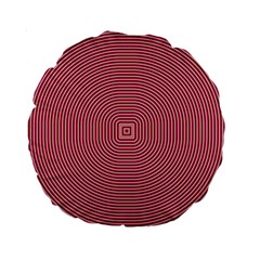 Stop Already Hipnotic Red Circle Standard 15  Premium Round Cushions