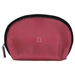 Stop Already Hipnotic Red Circle Accessory Pouches (large)  by Mariart