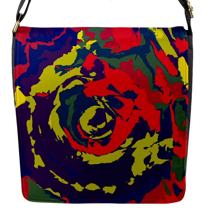 Abstract art Flap Messenger Bag (S)