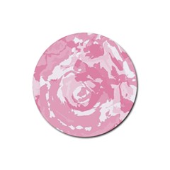 Abstract art Rubber Round Coaster (4 pack) 