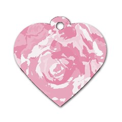 Abstract art Dog Tag Heart (One Side)