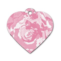 Abstract art Dog Tag Heart (Two Sides)