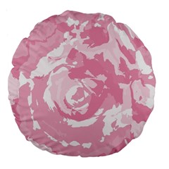 Abstract art Large 18  Premium Flano Round Cushions