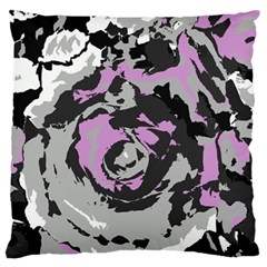 Abstract Art Large Flano Cushion Case (one Side)