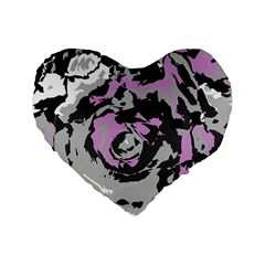 Abstract Art Standard 16  Premium Flano Heart Shape Cushions