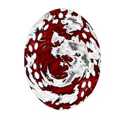 Abstract Art Oval Filigree Ornament (two Sides)