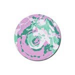 Abstract art Rubber Coaster (Round)  Front