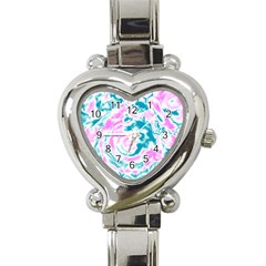 Abstract Art Heart Italian Charm Watch by ValentinaDesign