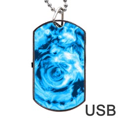 Abstract Art Dog Tag Usb Flash (one Side)