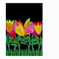 Tulips Small Garden Flag (two Sides) by ValentinaDesign