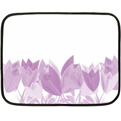 Tulips Fleece Blanket (mini) by ValentinaDesign