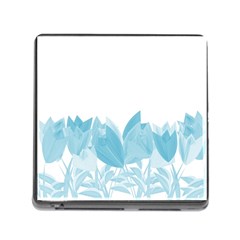 Tulips Memory Card Reader (square) by ValentinaDesign