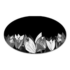 Tulips Oval Magnet