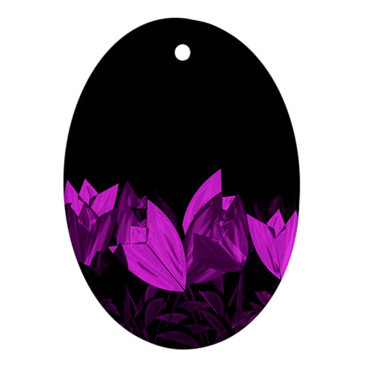 Tulips Ornament (Oval)