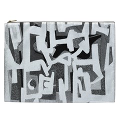 Abstract Art Cosmetic Bag (xxl)  by ValentinaDesign