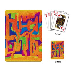 Abstract Art Playing Card by ValentinaDesign