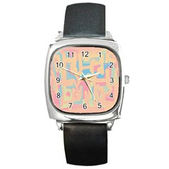 Abstract art Square Metal Watch