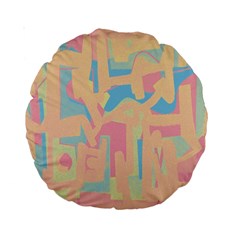 Abstract art Standard 15  Premium Round Cushions