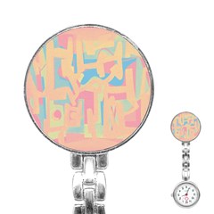 Abstract art Stainless Steel Nurses Watch