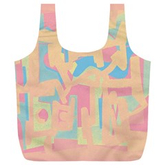 Abstract art Full Print Recycle Bags (L) 