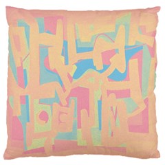 Abstract art Large Flano Cushion Case (One Side)