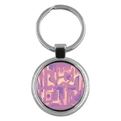 Abstract Art Key Chains (round)  by ValentinaDesign