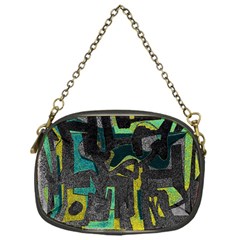 Abstract Art Chain Purses (one Side)  by ValentinaDesign