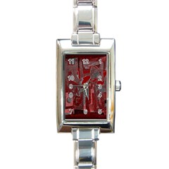 Abstract Art Rectangle Italian Charm Watch by ValentinaDesign