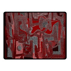 Abstract Art Double Sided Fleece Blanket (small) 