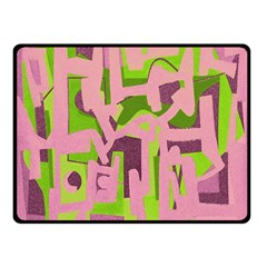 Abstract Art Double Sided Fleece Blanket (small) 