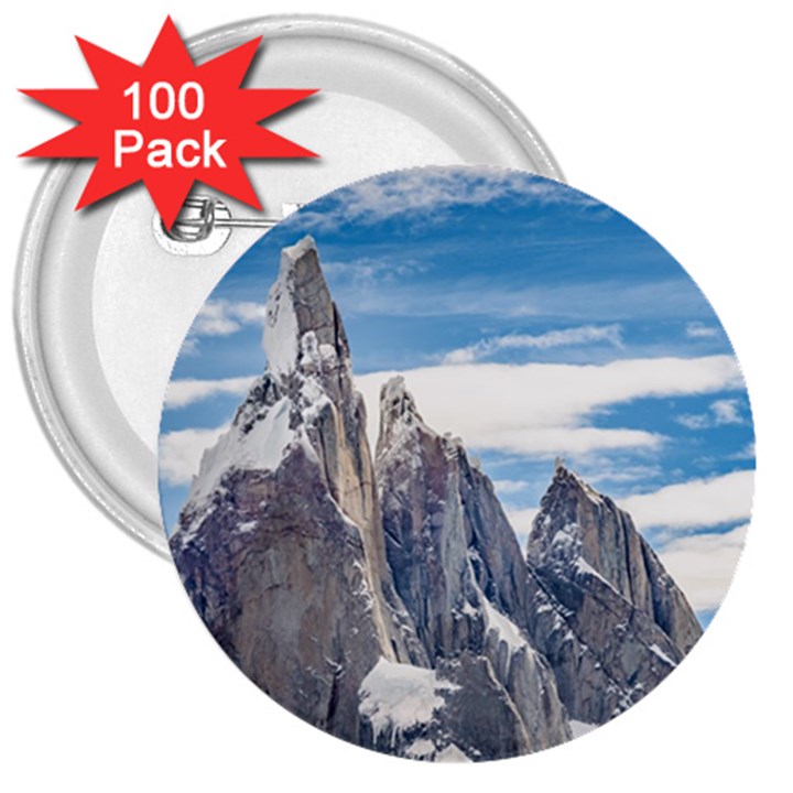 Cerro Torre Parque Nacional Los Glaciares  Argentina 3  Buttons (100 pack) 