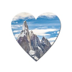 Cerro Torre Parque Nacional Los Glaciares  Argentina Heart Magnet by dflcprints