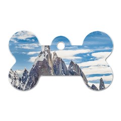 Cerro Torre Parque Nacional Los Glaciares  Argentina Dog Tag Bone (one Side) by dflcprints