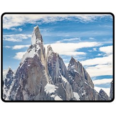 Cerro Torre Parque Nacional Los Glaciares  Argentina Double Sided Fleece Blanket (medium)  by dflcprints