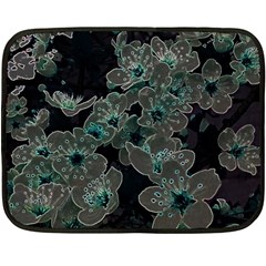 Glowing Flowers In The Dark C Fleece Blanket (Mini)